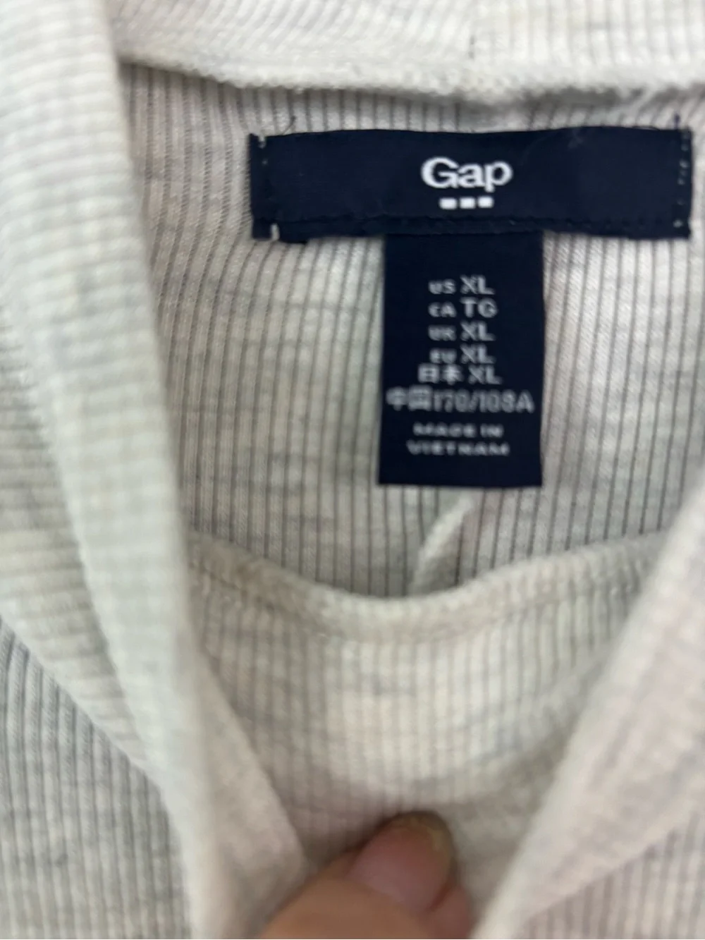 GAP Sleeveless Mock Neck Midi Dress - Light Gray Size XL NWOT